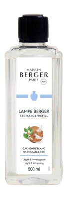Ricarica Lampe Berger per diffusore catalitico Maison Berger 500 ml, Cachemire Bianco