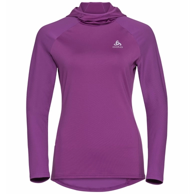 Maillot de Corps Odlo Women Midlayer Hoody Zeroweight Ceramiwarm Hyacinth Violet