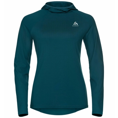T-shirt Manches Longues  Odlo Women Midlayer Hoody Zeroweight Ceramiwarm Submerged