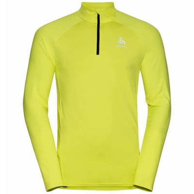 Longsleeve Odlo Men Midlayer 1/2 Zip Zeroweight Ceramiwarm Limeade