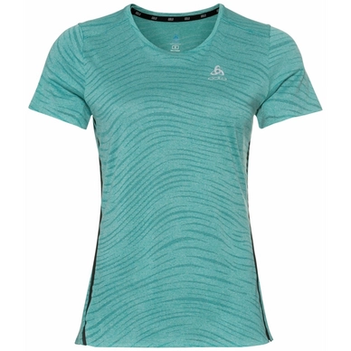 T-Shirt Odlo T-Shirt S/S Crew Neck Zeroweight Engineer Jaded Melange Damen