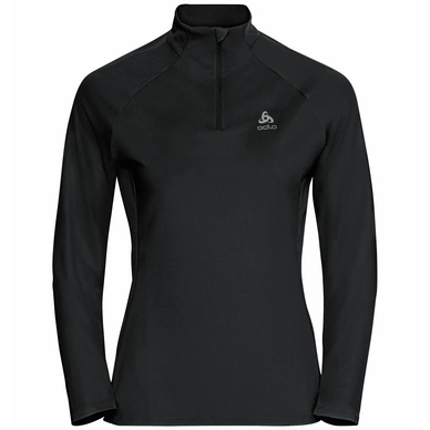 Langarmshirt Odlo Midlayer 1/2 Zip Essential Ceramiwarm Black Damen