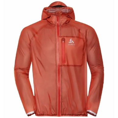 Jacke Odlo Zeroweight Dual Dry Waterproof Mandarin Red Herren