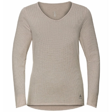 T-shirt Manches Longues Odlo Women Lou Linencool Silver Cloud Melange