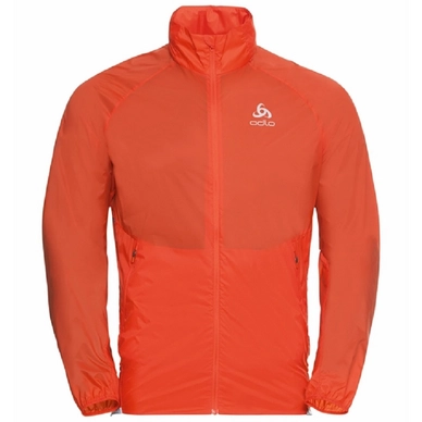 Jas Odlo Men Zeroweight Dual Dry Water Resistant Mandarin Red