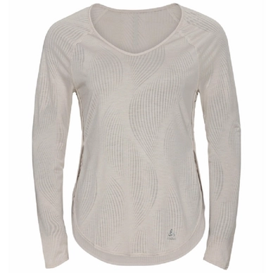Langarm-Shirt Odlo Maha Silver Cloud Aop Damen