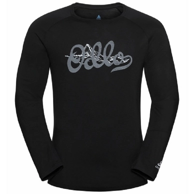 Longsleeve Odlo Concord Black Odlo Mountain Print Herren