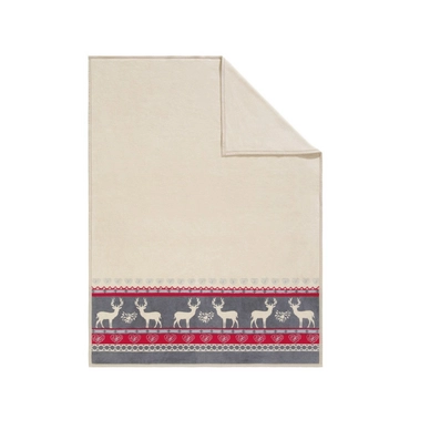 Plaid Ibena Messina Natuurherten Beige