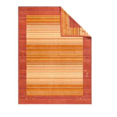 Jacquard Plaid Ibena Messina Terracota
