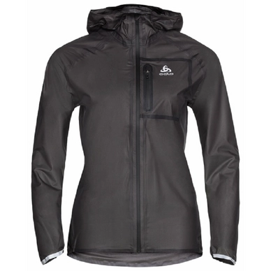 Jacke Odlo Zeroweight Dual Dry Waterproof Black Damen