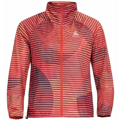 Jacke Odlo Zeroweight AOP Hot Coral Damen
