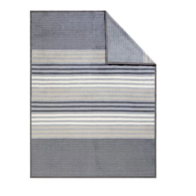 Jacquard Plaid Ibena Messina Gris