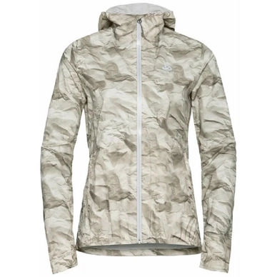 Veste Odlo Women Fli 2.5L Waterproof Silver Cloud Paper Print