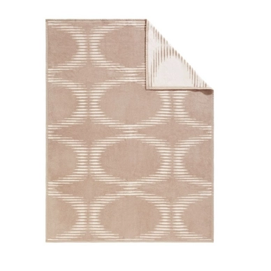 Jacquard Decke Ibena Messina Oval Beige