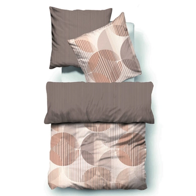 Bettwäsche Biberna Robert Beige Seersucker