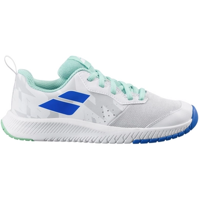 Tennisschoen Babolat Junior Pulsion AC White Biscay Green