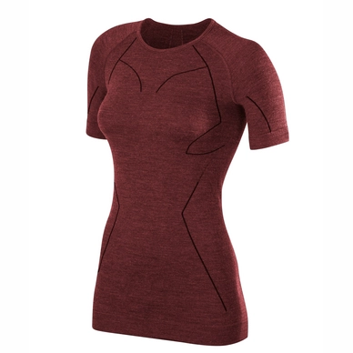 T-Shirt Falke Comfort Wool-Tech Ruby Damen