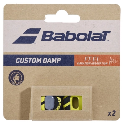 Racket Demper Babolat Custom Damp 2025 X2 Black Yellow