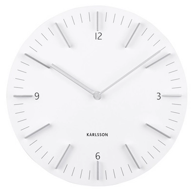 Clock Karlsson Detailed White