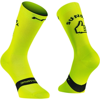 Fietssok Northwave Sunday Monday Sock Lime Fluo