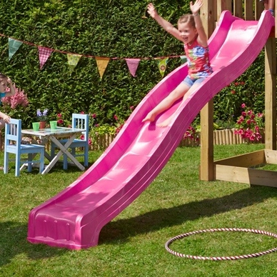 Glijbaan Jungle Gym Wavy Slide Pink 145-150 cm