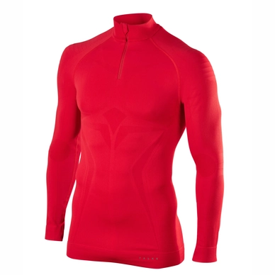 Skipullover Falke Maximum Warm Zip Shirt Rot Herren