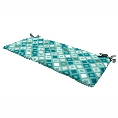 Bankkussen Madison Grids Sea Blue (110 x 48 cm)