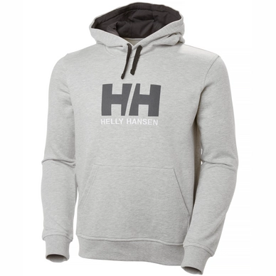 Sweat Helly Hansen Men Logo Hoodie Grey Melange