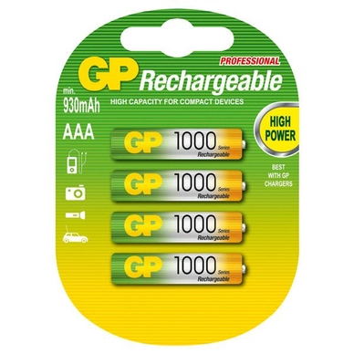 Batterij GP Batteries NiMH / AAA 970mAh 1,2V oplaadbaar