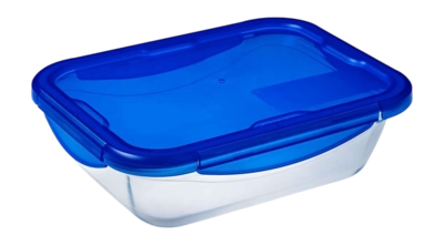 Vershoudbakje Pyrex Cook & Go Rechthoek Transparant (2-Delig)
