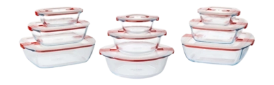 Vershoudbakje Pyrex Cook & Heat Rechthoek Transparant (9-Delig)