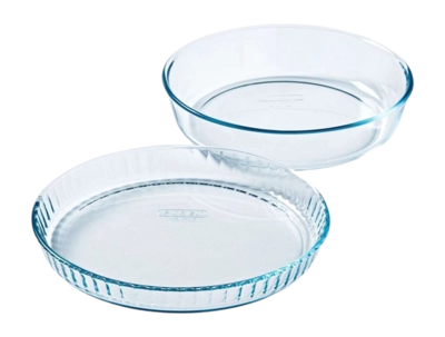 Taartvorm Pyrex Bake & Enjoy Transparant (2-Delig)