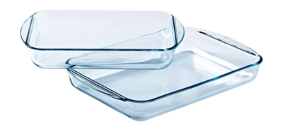 Ovenschaal Pyrex Essentials Rechthoek Transparant (2-Delig)