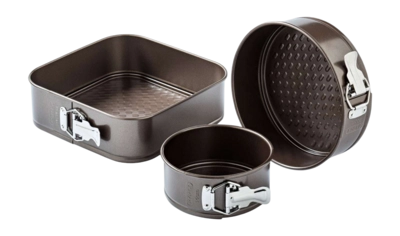 Springvorm Pyrex Asimetria 2 in 1 Bruin (3-Delig)