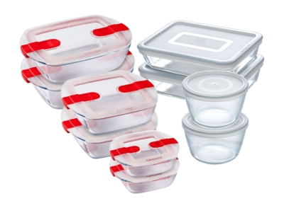 Vershoudbakje Pyrex Cook & Freeze en Cook & Heat Transparant (10-Delig)