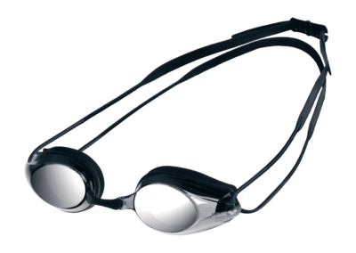 Schwimmbrille Arena Tracks Mirror Unisex Black/Smoke Silver/Black