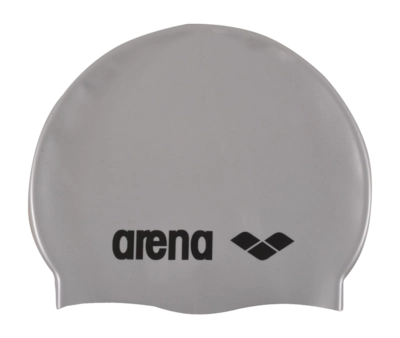 Badekappe Arena Classic Silicone Swim Cap Unisex Silver/Black