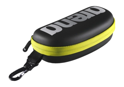 Brillenetui Arena Goggle Case Unisex Black Silver Fluo Yellow