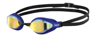 Zwembril Arena Unisex Air Speed Mirror Yellow Copper/Blue