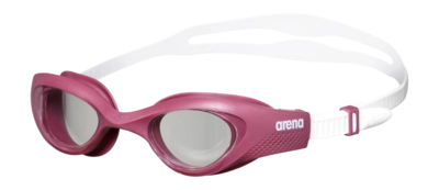 Schwimmbrille Arena The One Goggles Damen Clear/Red Wine/White