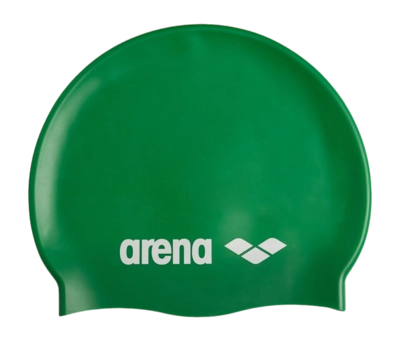 Bonnet de Bain Arena Unisexe Classic Silicone Swim Cap Green