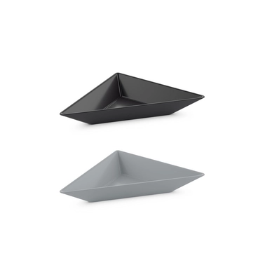 Kom Koziol Tangram3 Cool Grey Cosmos Black (Set van 2)