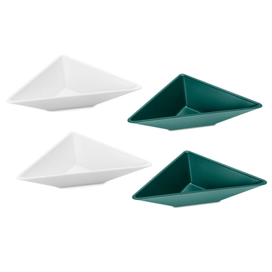 Schalen Koziol Tangram-1 Weiß / Grün (Set von 4)