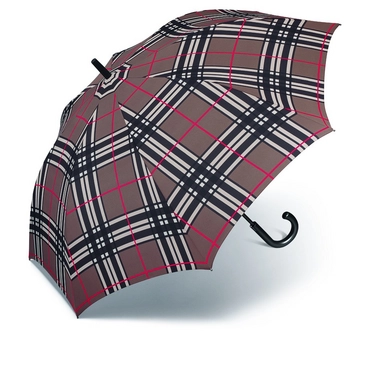 Parapluie Pierre Cardin Golf AC Kinematik Quadrillage Marron