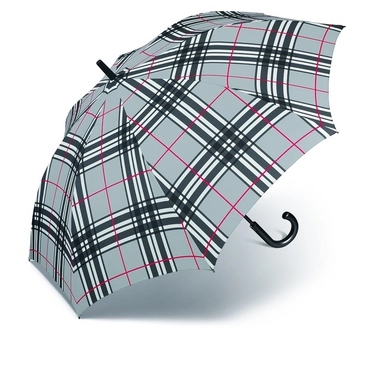 Parapluie Pierre Cardin Golf AC Kinematik Quadrillage Gris Clair