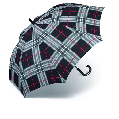 Parapluie Pierre Cardin Golf AC Kinematik Quadrillage Noir
