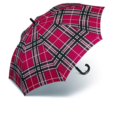Parapluie Pierre Cardin Golf AC Kinematik Quadrillage Rouge
