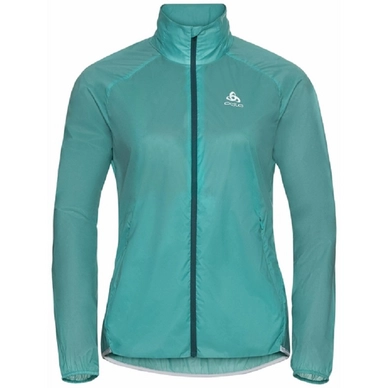 Trainingsjacke Odlo Zeroweight Dual Dry Water Resist Jaded Damen