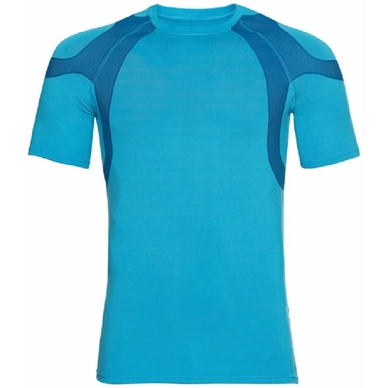 T-shirt de Sport Odlo Men SS Crew Neck Active Spine 2.0 Horizon Blue
