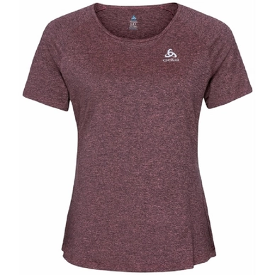 T-Shirt de Sport Odlo Women SS Crew Neck Run Easy 365 Rose